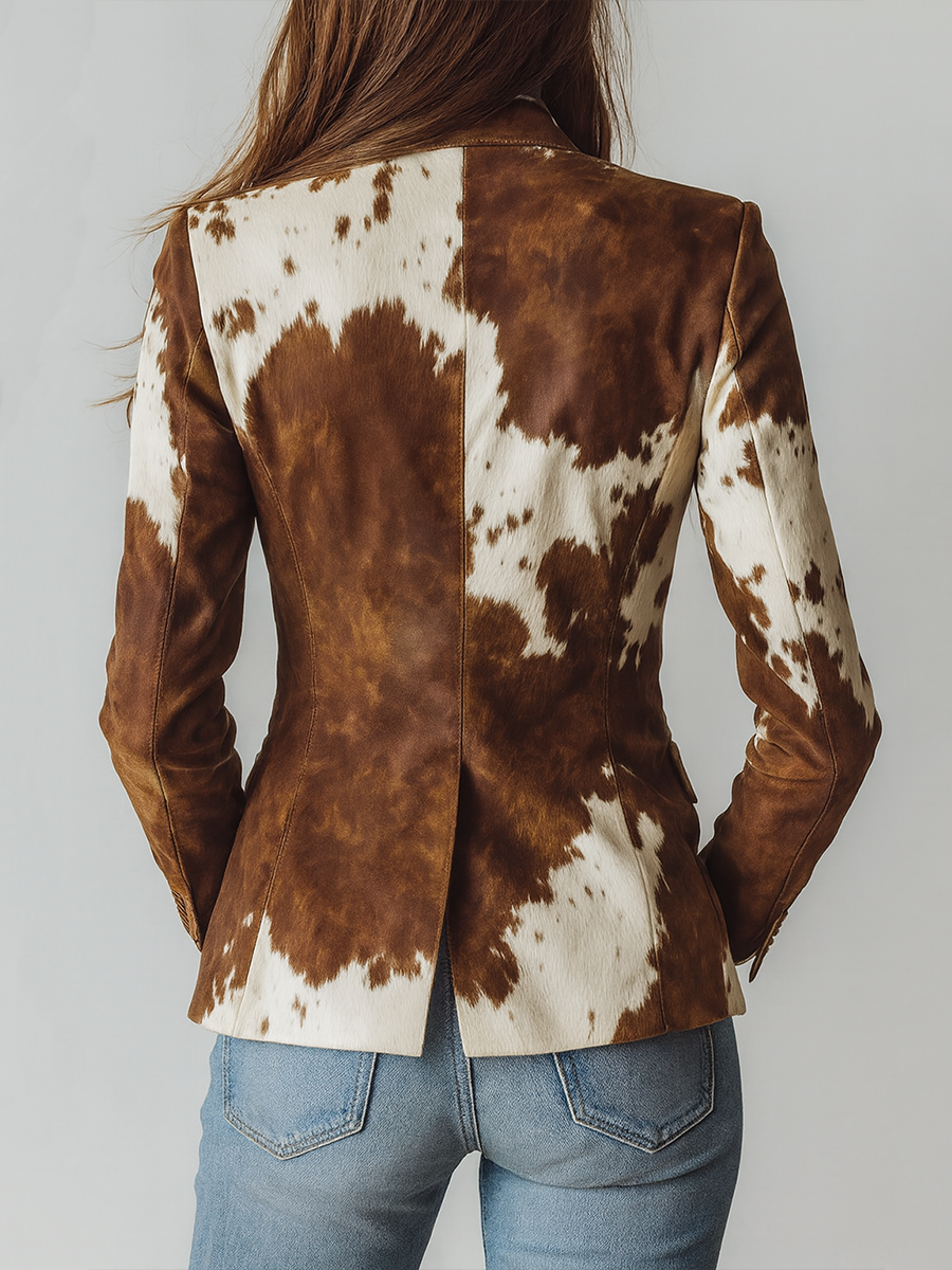 Ivy - Vintage Animal Print Blazer