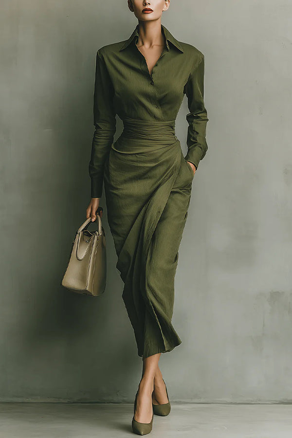 Meliora | Wrap-Style Maxi Dress - Maison Léa &amp; Lou