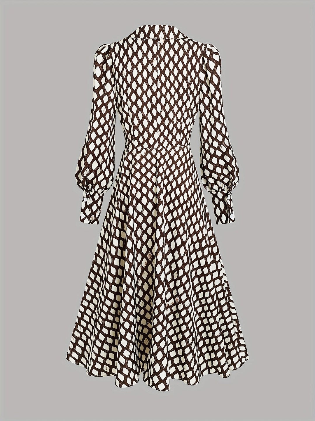 Zara lizzy | Vintage Rhombus Print Dress - Maison Léa &amp; Lou