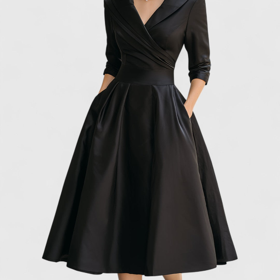 Marley Quinn - Elegant Midi Dress - Maison Léa &amp; Lou
