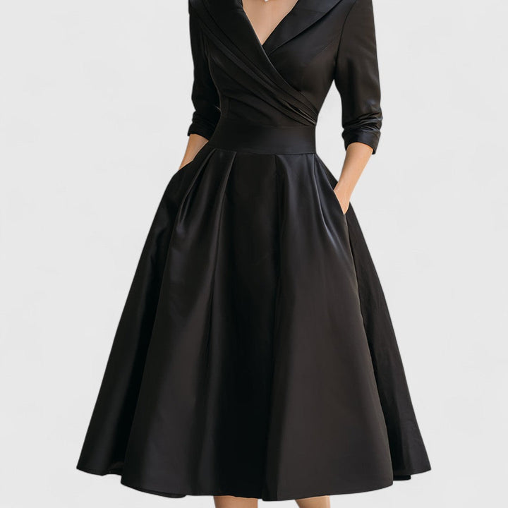 Marley Quinn - Elegant Midi Dress - Maison Léa &amp; Lou