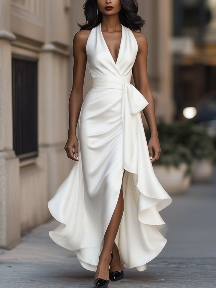 Amelya - Evening Wrap Maxi Dress - Maison Léa &amp; Lou