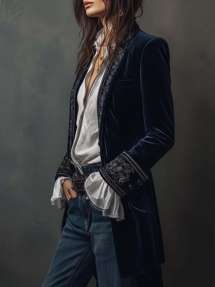 Lily - Elegant Velvet Jacket