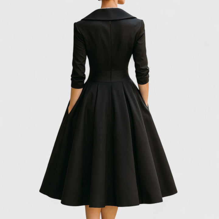 Marley Quinn - Elegant Midi Dress - Maison Léa &amp; Lou