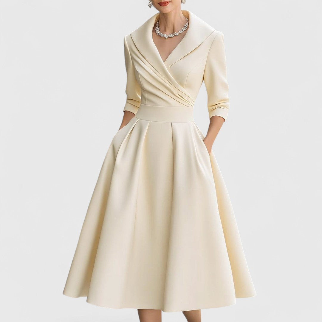 Marley Quinn - Elegant Midi Dress - Maison Léa &amp; Lou