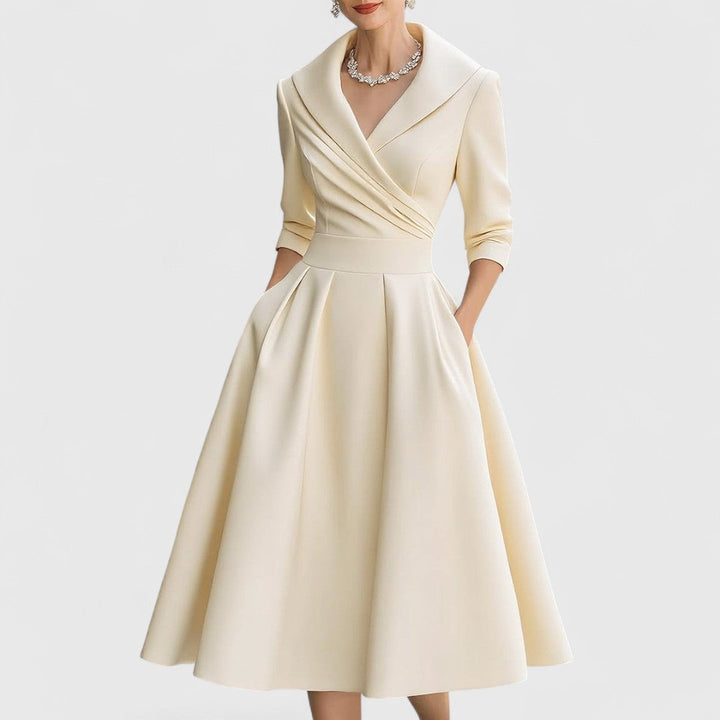 Marley Quinn - Elegant Midi Dress - Maison Léa &amp; Lou