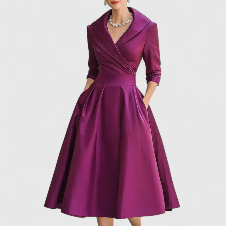 Marley Quinn - Elegant Midi Dress - Maison Léa &amp; Lou