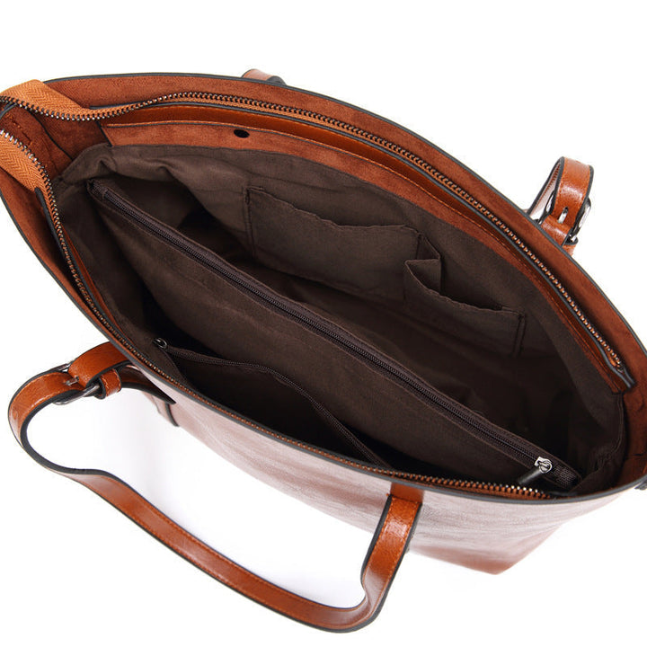 Sophia - Refined Elegance Leather Tote bag - Maison Léa &amp; Lou