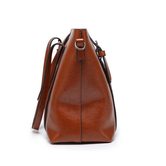 Sophia - Refined Elegance Leather Tote bag - Maison Léa &amp; Lou