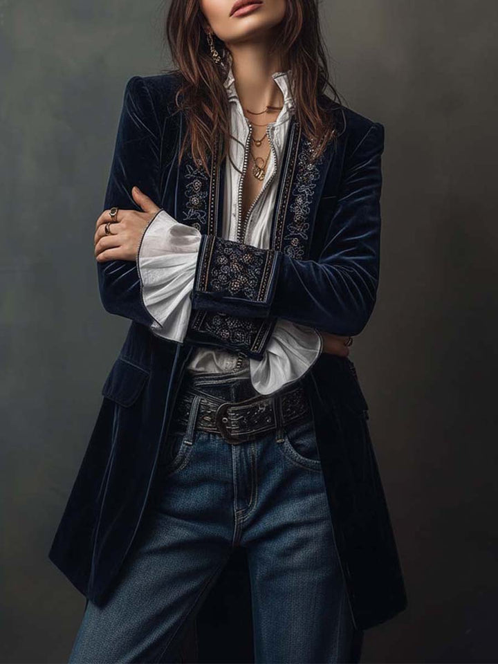 Lily - Elegant Velvet Jacket