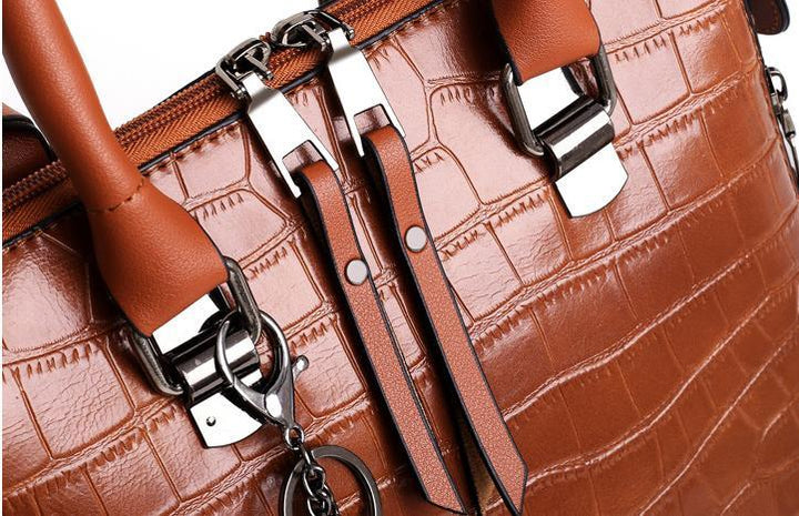 Evelyn - Everyday Elegance 4-Piece Leather Bag Set - Maison Léa &amp; Lou