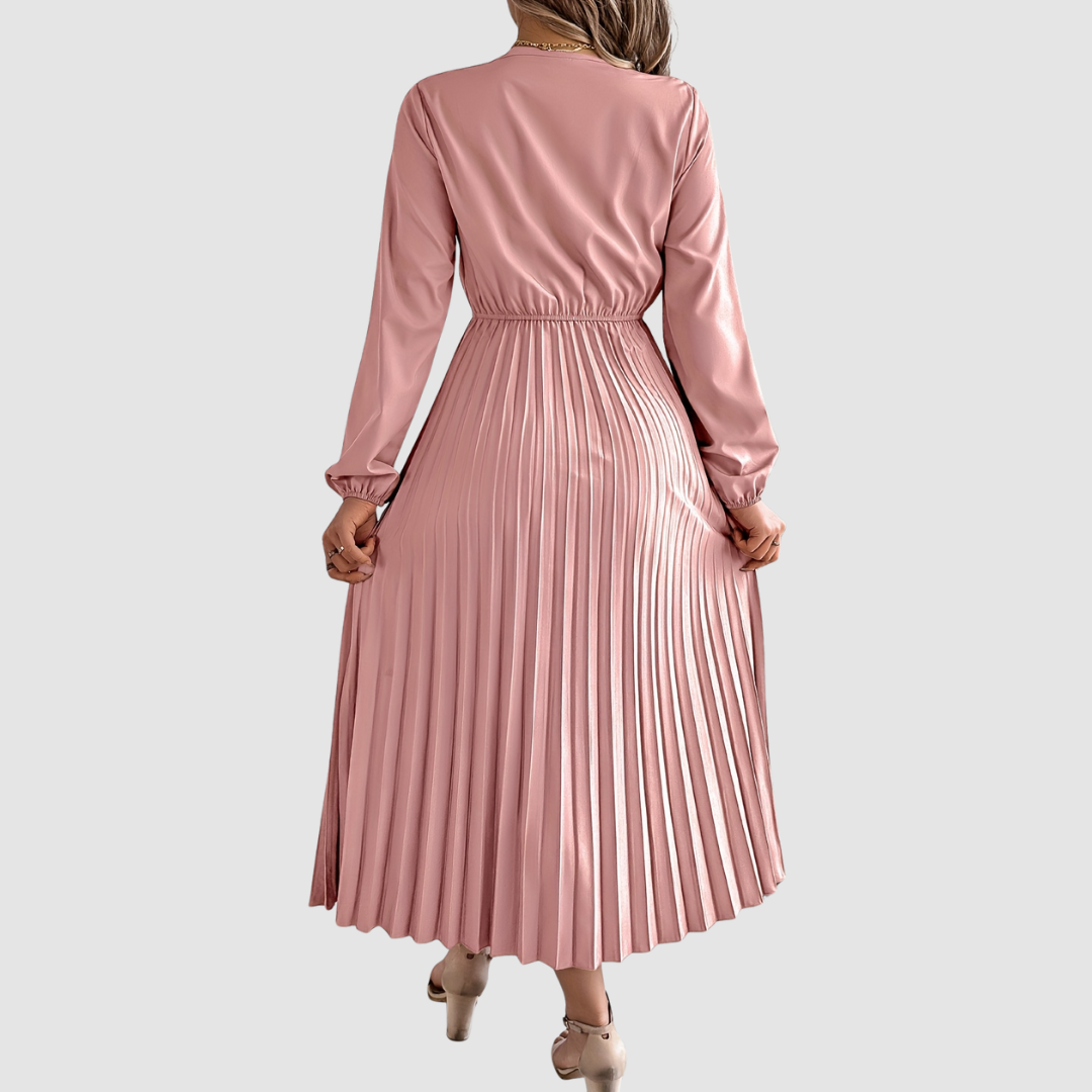 Rosalind Quinn | Lace V-Neck A-Line Dress - Maison Léa &amp; Lou