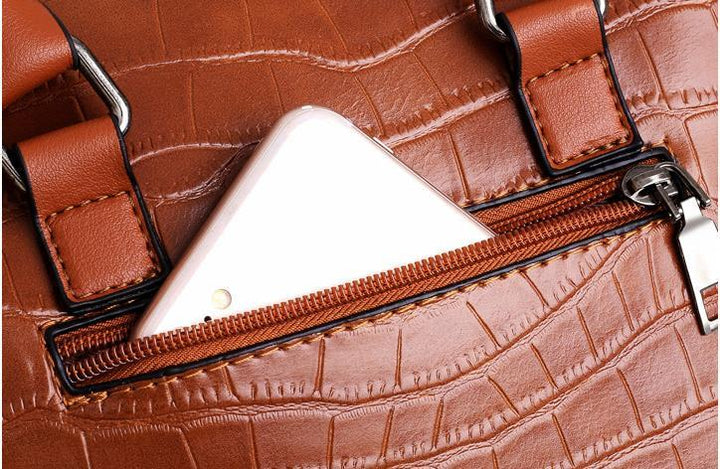 Evelyn - Everyday Elegance 4-Piece Leather Bag Set - Maison Léa &amp; Lou