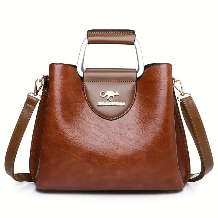 Isabella - Chic Leather Bucket Bag - Maison Léa &amp; Lou
