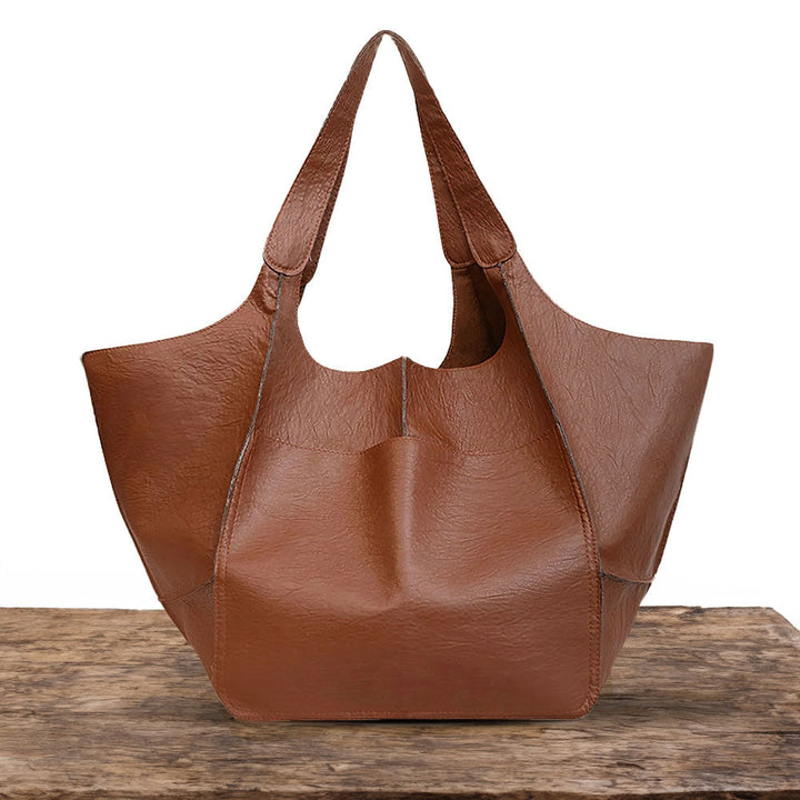 Ruth - Timeless Allure Leather Tote Bag - Maison Léa &amp; Lou