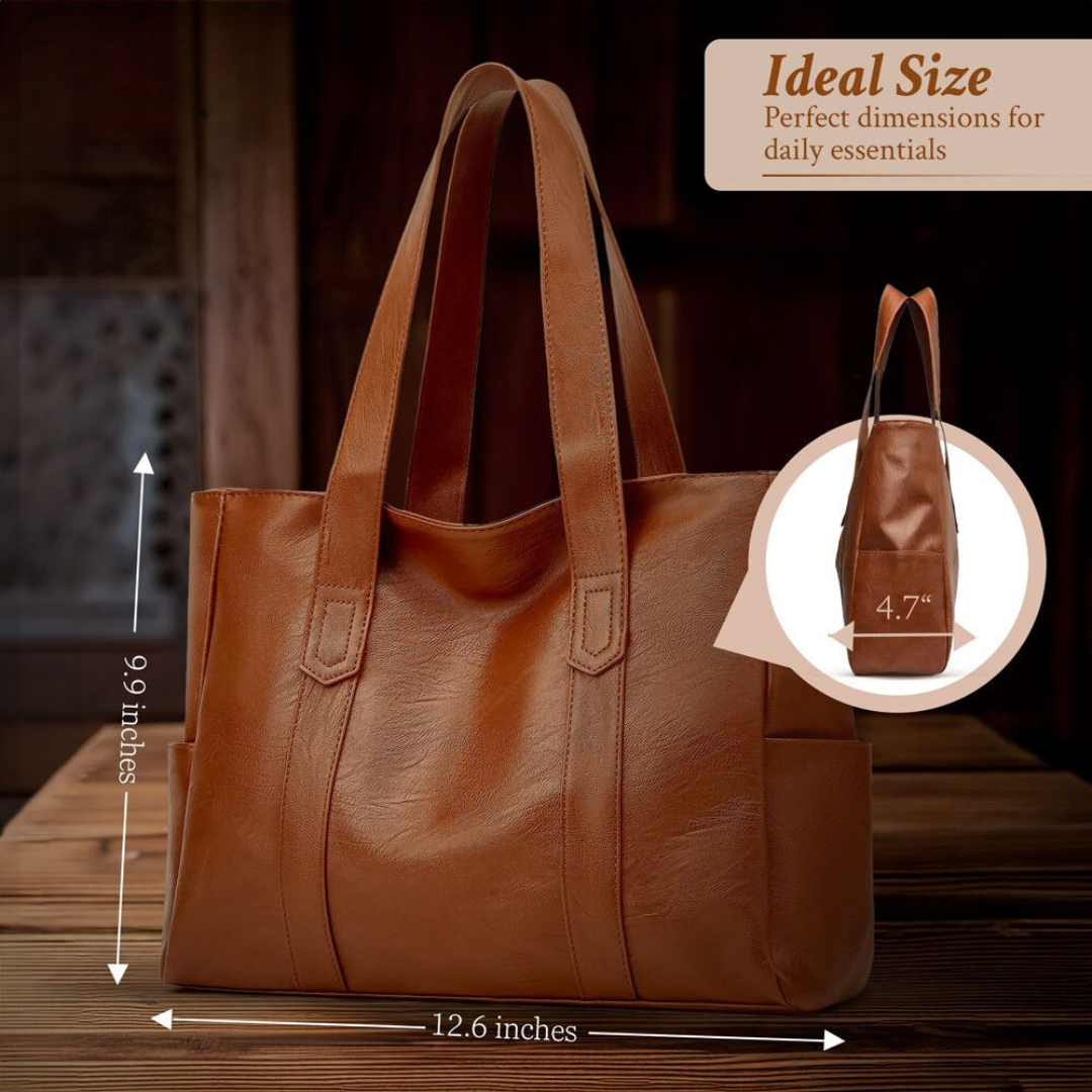 Susan - Minimalist Luxury Leather Shoulder Bag - Maison Léa &amp; Lou
