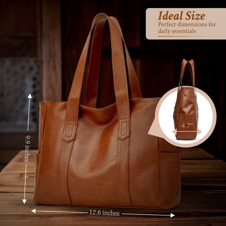 Susan - Minimalist Luxury Leather Shoulder Bag - Maison Léa &amp; Lou