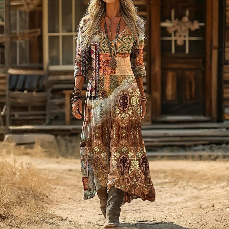 Magnolia | Free-Spirited Bohemian Maxi Dress - Maison Léa & Lou