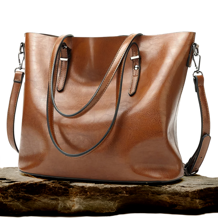Jane - Timeless Vintage Leather Handbag - Maison Léa &amp; Lou