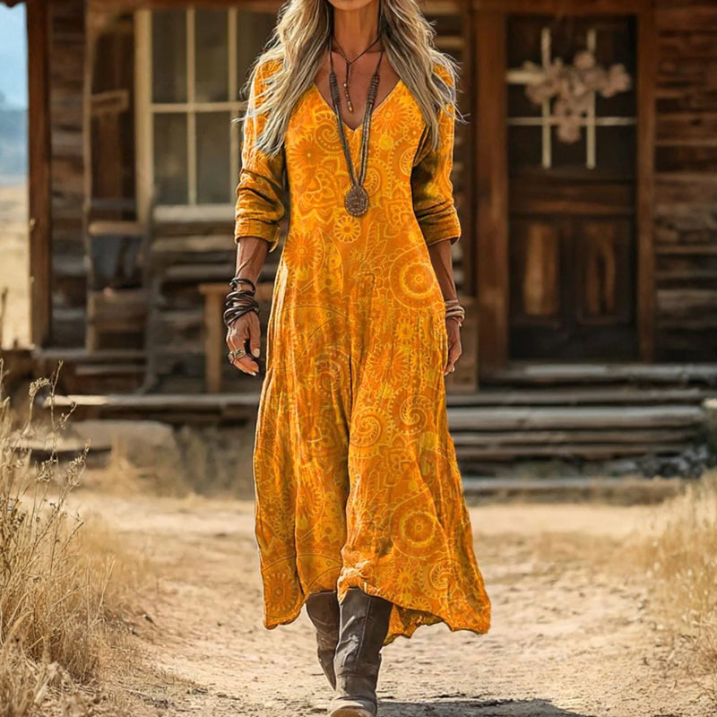 Edwina | Free-Spirited Maxi Dress - Maison Léa & Lou