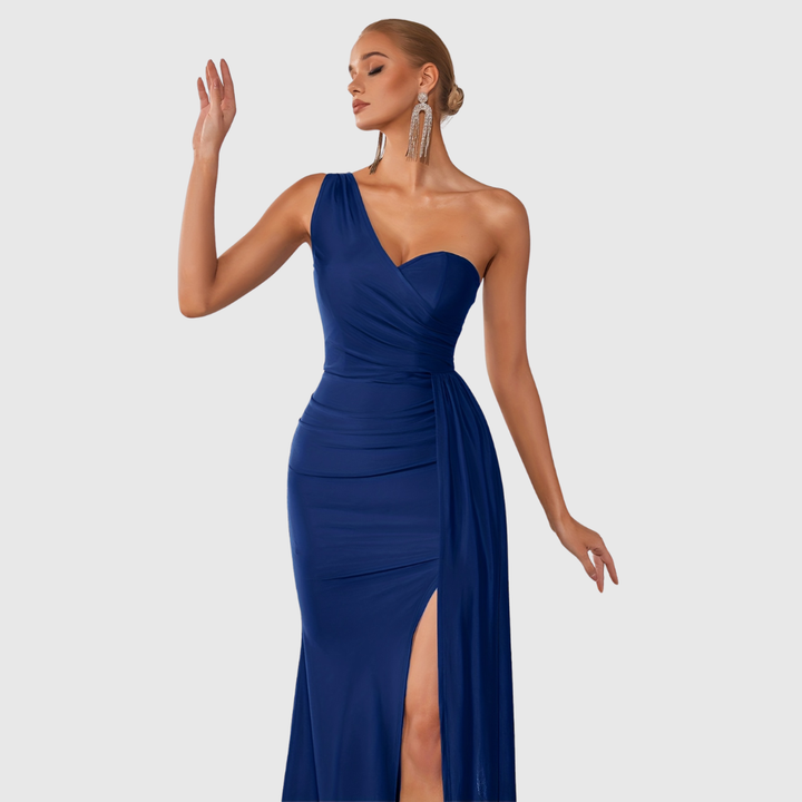 Selvyna | One-Shoulder Mermaid Gown - Maison Léa &amp; Lou