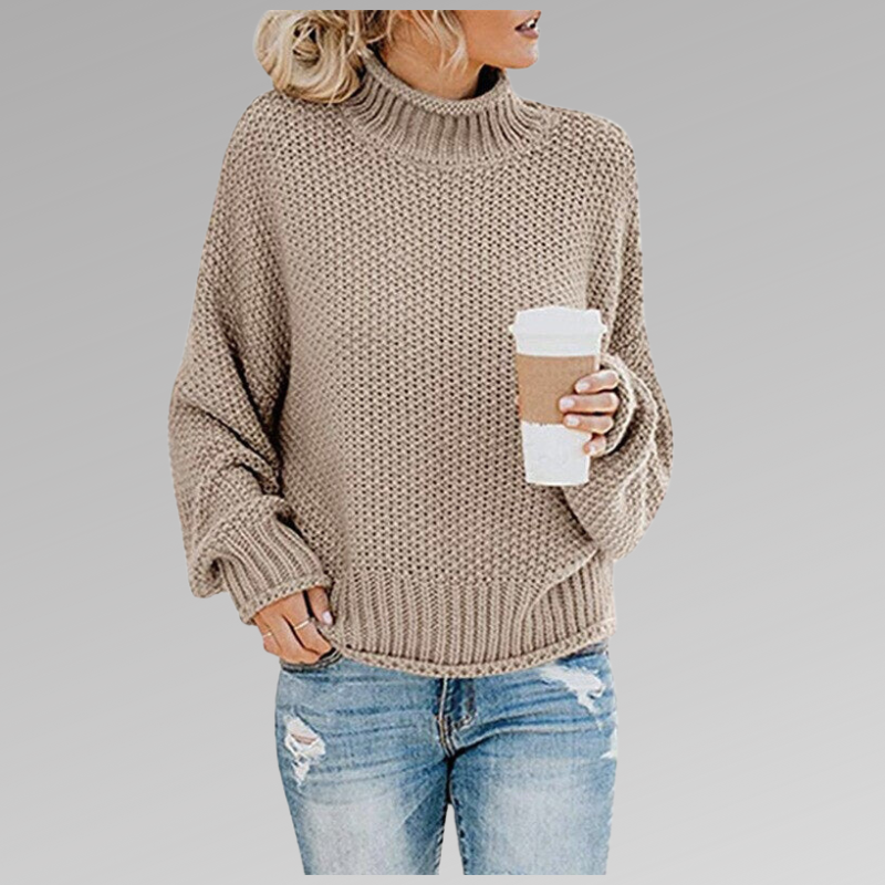 Mallory | Relaxed Turtleneck Jumper - Maison Léa &amp; Lou