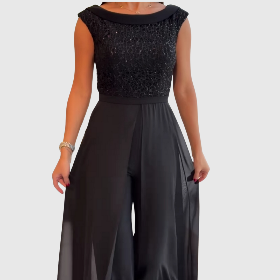 Liliane | Sleeveless Party Jumpsuit - Maison Léa &amp; Lou