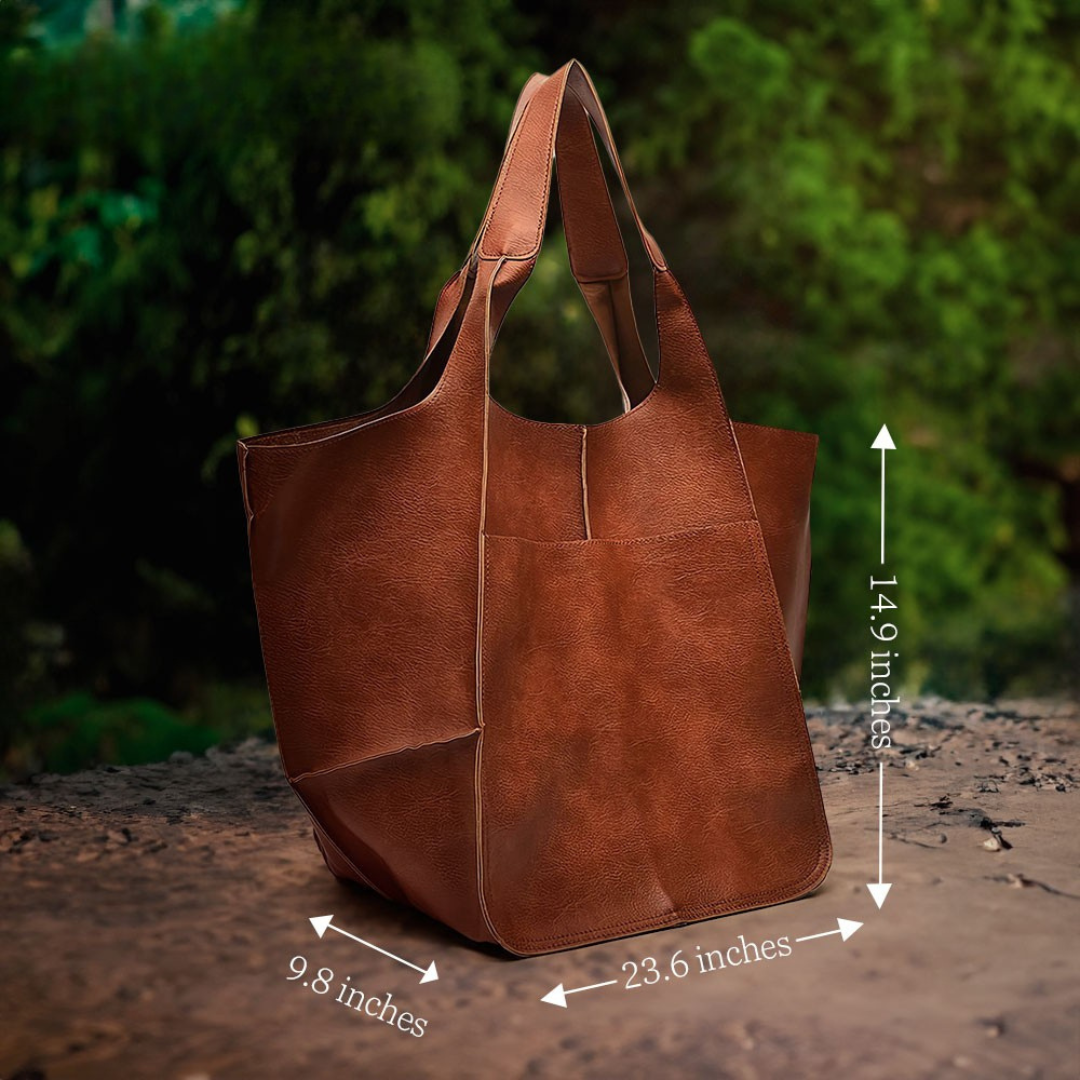 Ruth - Timeless Allure Leather Tote Bag - Maison Léa &amp; Lou