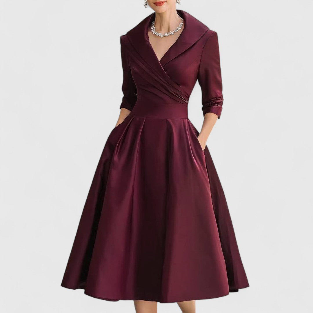 Marley Quinn - Elegant Midi Dress - Maison Léa &amp; Lou