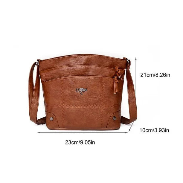 Judith - Signature Elegance Leather Handbag - Maison Léa &amp; Lou