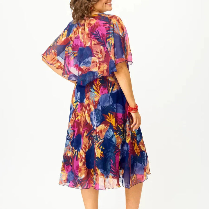 Alice - Elegant Summer Chiffon Dress - Maison Léa &amp; Lou
