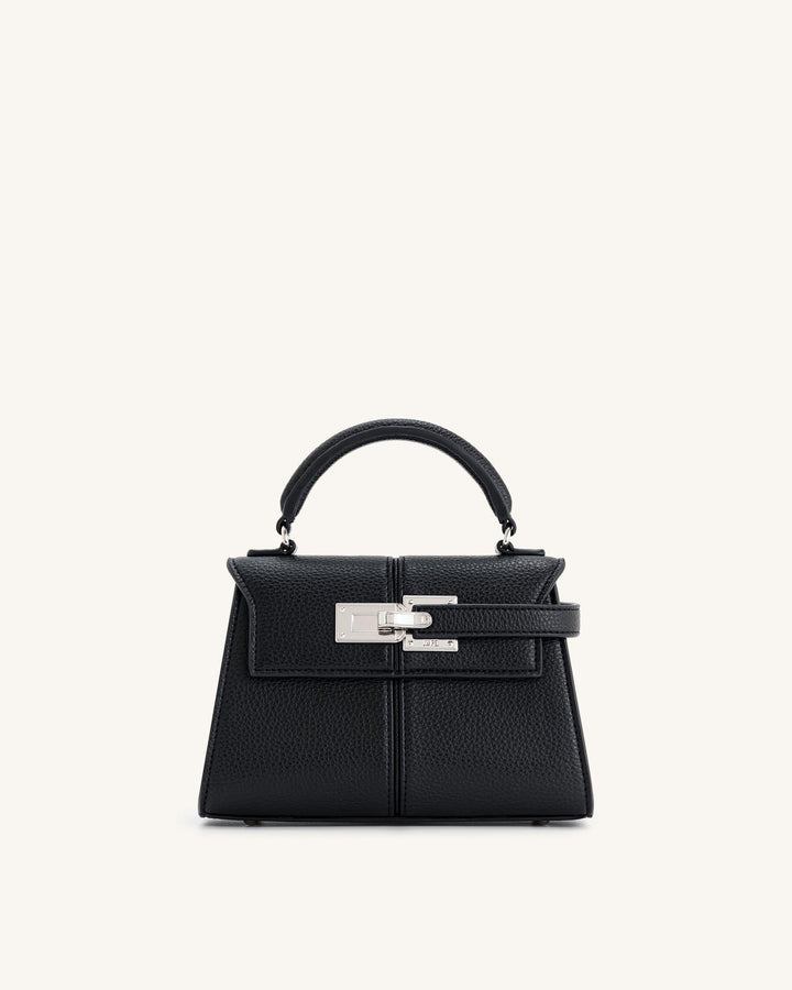 Elise Top Handle Bag - Black - Maison Léa &amp; Lou