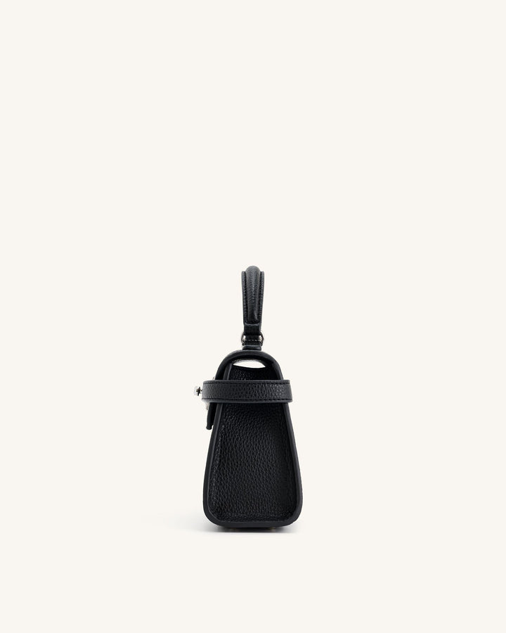 Elise Top Handle Bag - Black - Maison Léa &amp; Lou