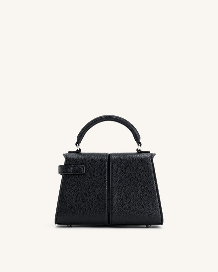 Elise Top Handle Bag - Black - Maison Léa &amp; Lou