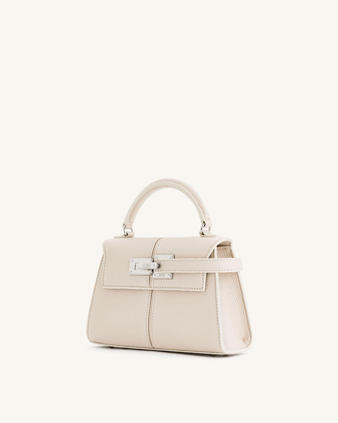 Elise Top Handle Bag - White - Maison Léa &amp; Lou