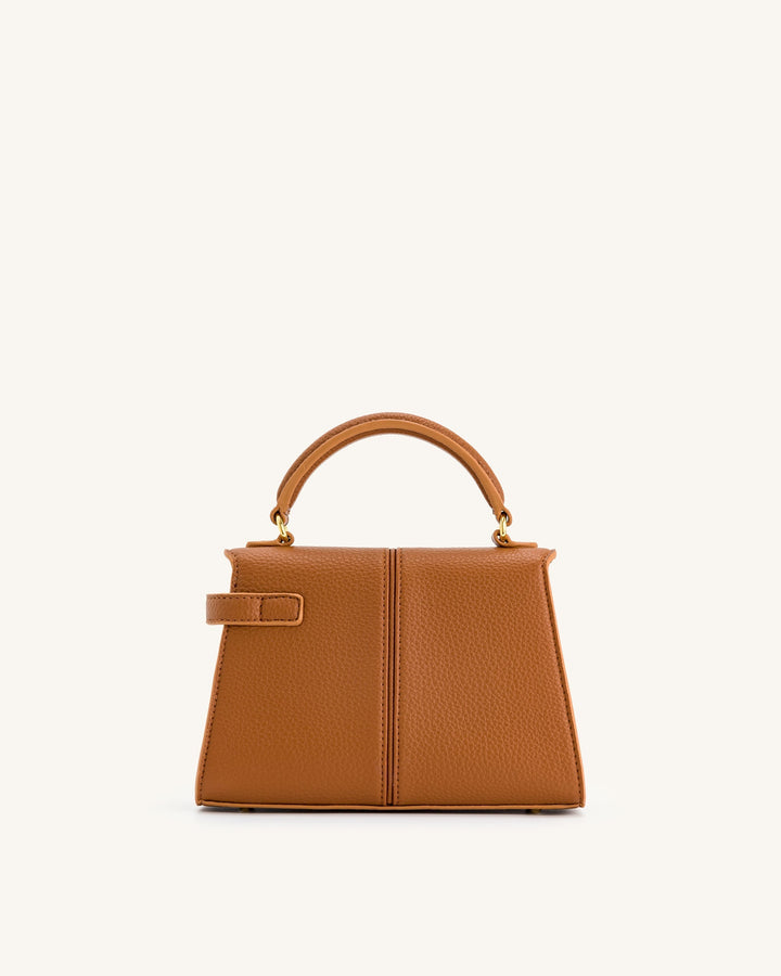 Elise Top Handle Bag - Brown - Maison Léa &amp; Lou