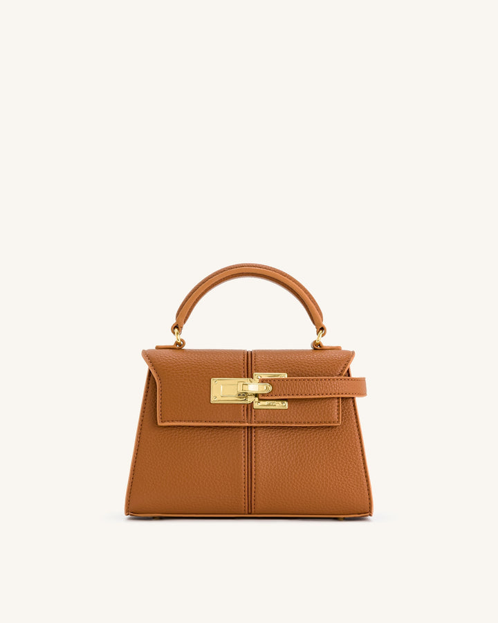 Elise Top Handle Bag - Brown - Maison Léa &amp; Lou