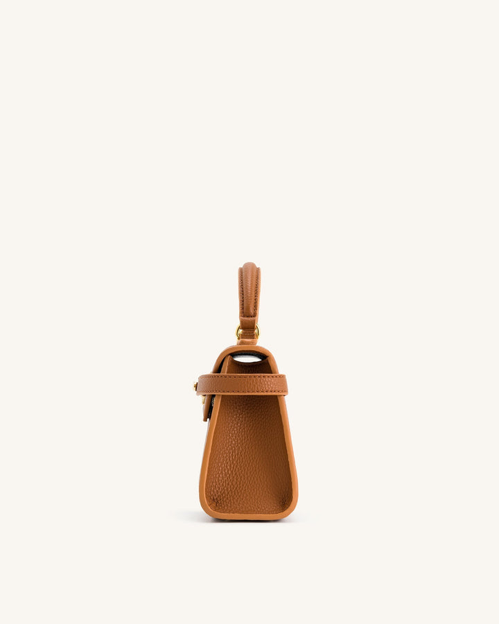 Elise Top Handle Bag - Brown - Maison Léa &amp; Lou