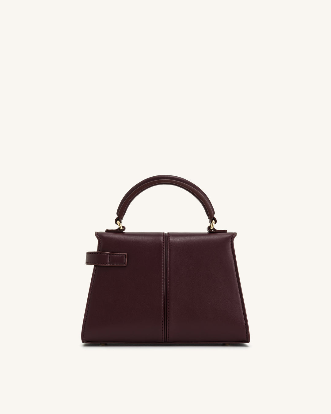 Elise Top Handle Bag - Deep Burgundy - Maison Léa &amp; Lou