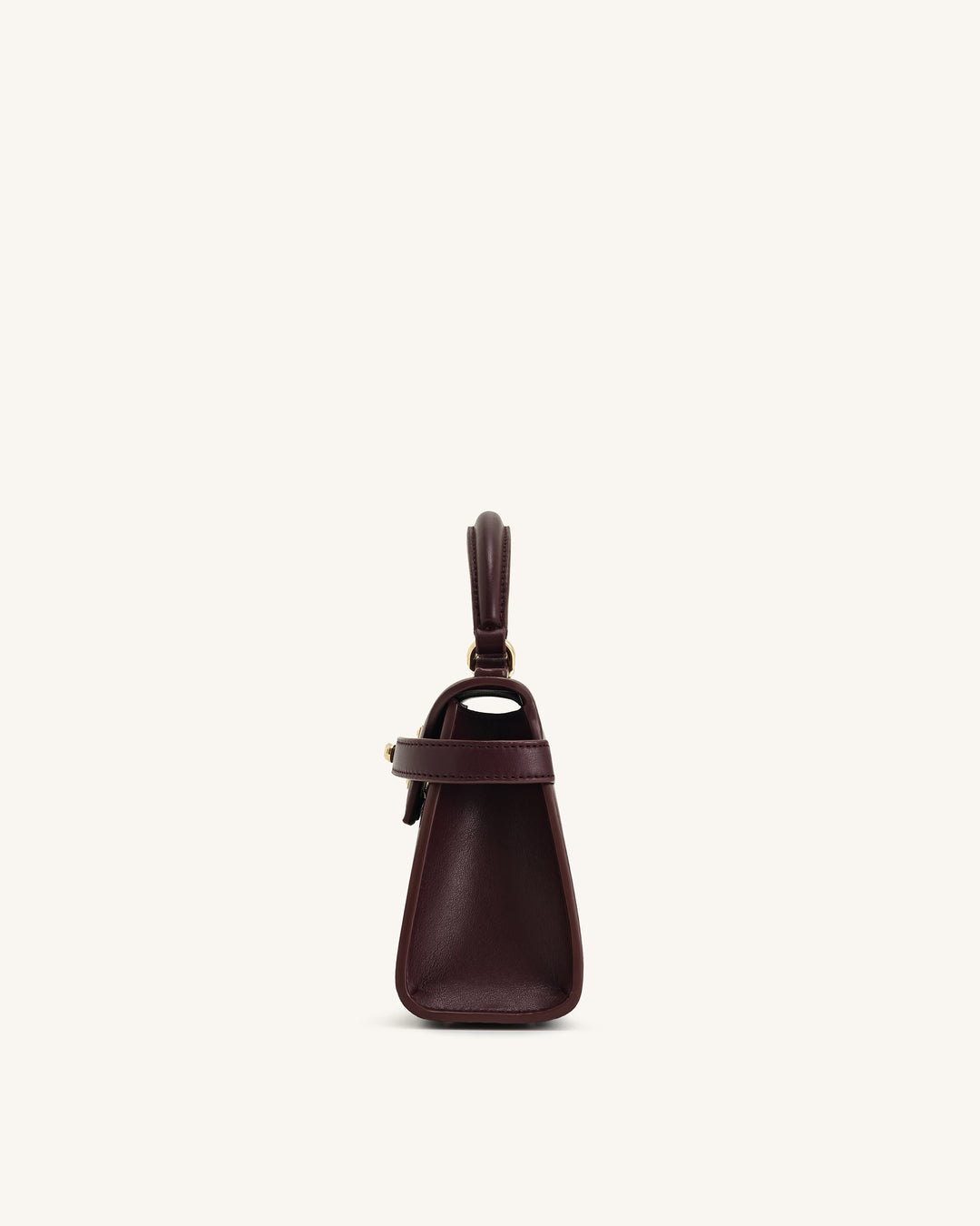 Elise Top Handle Bag - Deep Burgundy - Maison Léa &amp; Lou