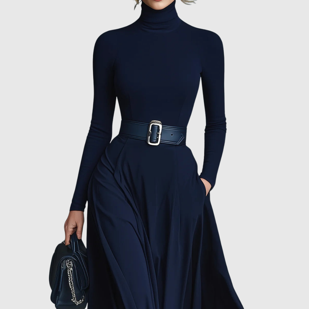 Corliss - High-Neck Maxi Dress - Maison Léa & Lou