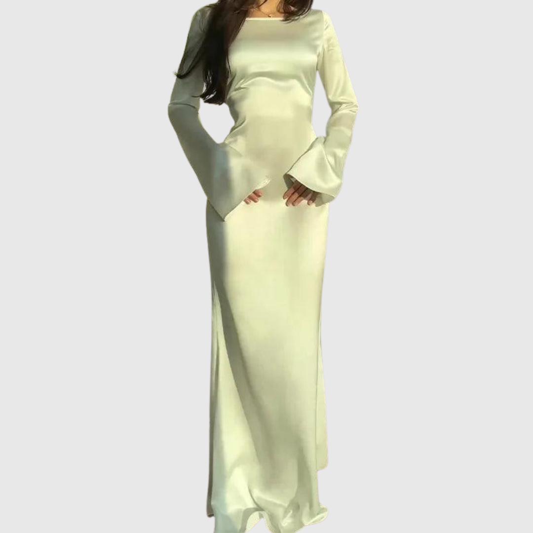 Sybilla | Winter Long-Sleeve Maxi Dress - Maison Léa &amp; Lou