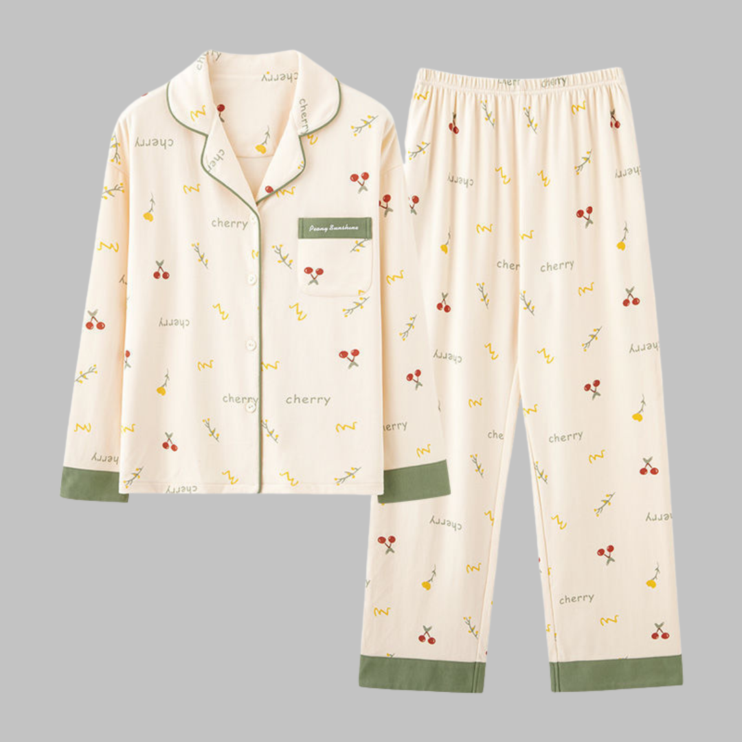 COSIMA™ - Cozy Long Sleeve Top and Pants Loungewear Set