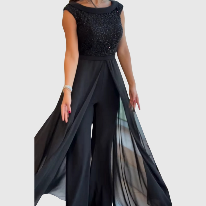 Liliane | Sleeveless Party Jumpsuit - Maison Léa &amp; Lou