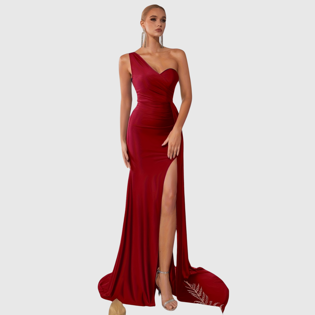 Selvyna | One-Shoulder Mermaid Gown - Maison Léa &amp; Lou