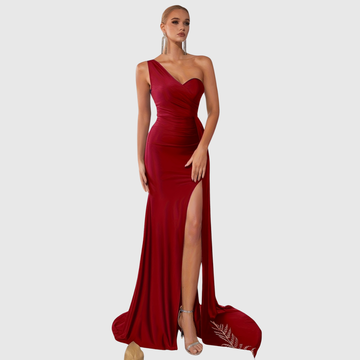 Selvyna | One-Shoulder Mermaid Gown - Maison Léa &amp; Lou