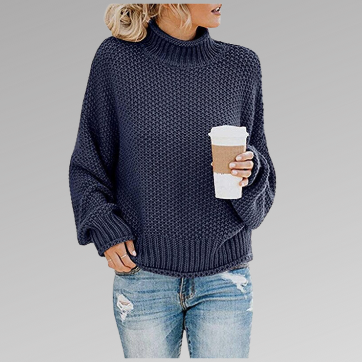 Mallory | Relaxed Turtleneck Jumper - Maison Léa &amp; Lou