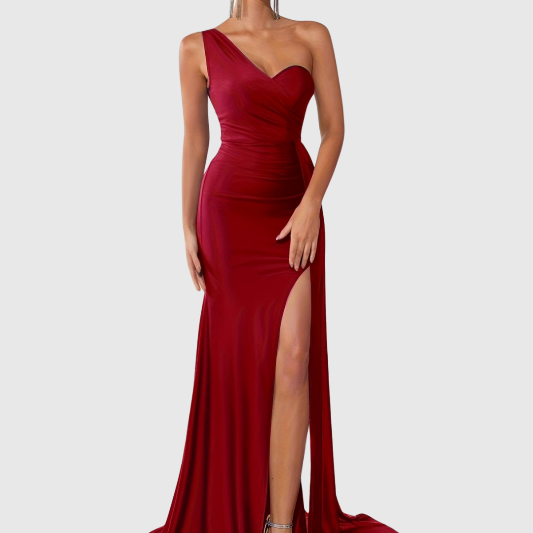 Selvyna | One-Shoulder Mermaid Gown - Maison Léa &amp; Lou