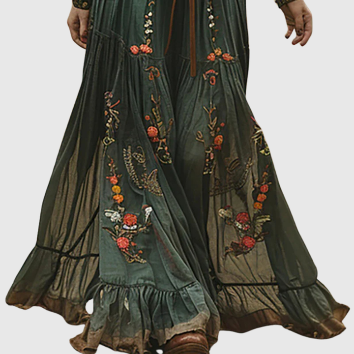 Alina Soleil - Romantic Boho Maxi Dress - Maison Léa &amp; Lou