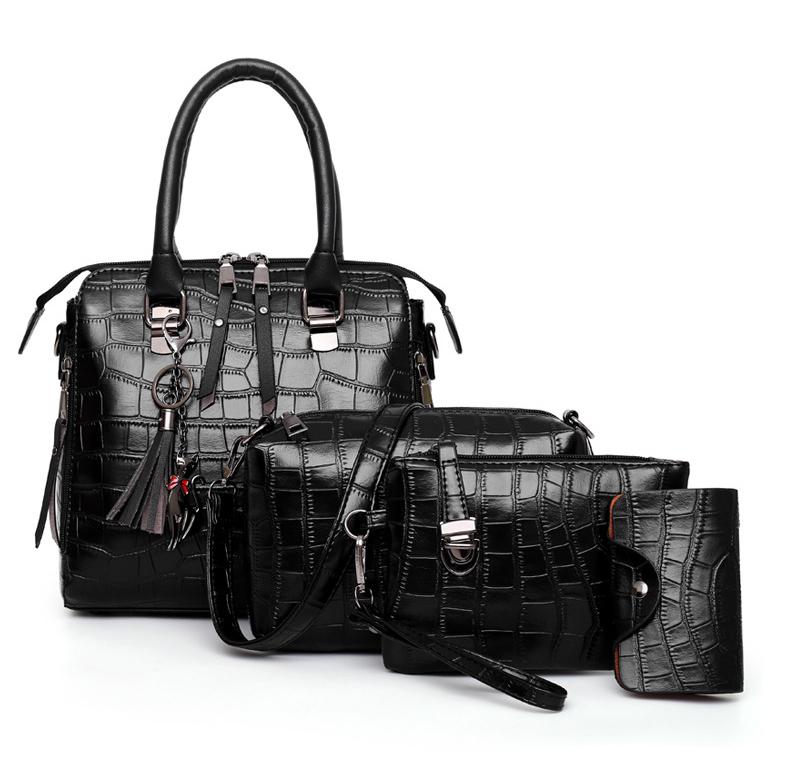 Evelyn - Everyday Elegance 4-Piece Leather Bag Set - Maison Léa &amp; Lou